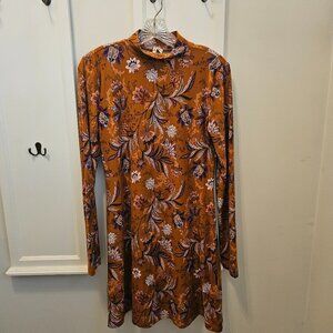 Mudd Floral Print Fall Dress